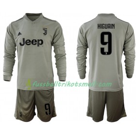 Fußballtrikots Juventus HIGUAIN 9 Kinder 2018-2019 Langarm Auswärts-trikot kaufen